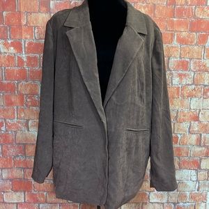 Denim & Co Plus Size‎ Microsuede Blazer